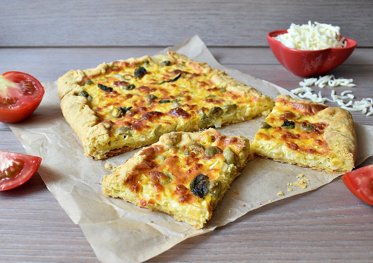 Tarta cu porumb si mozzarella - Aperitivul gustos si satios